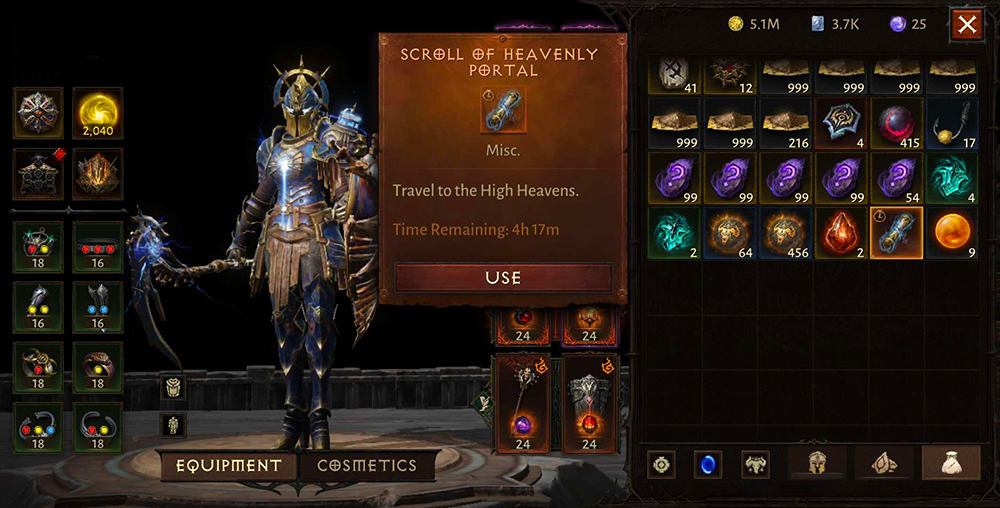 Diablo Immortal: High Heavens Scroll