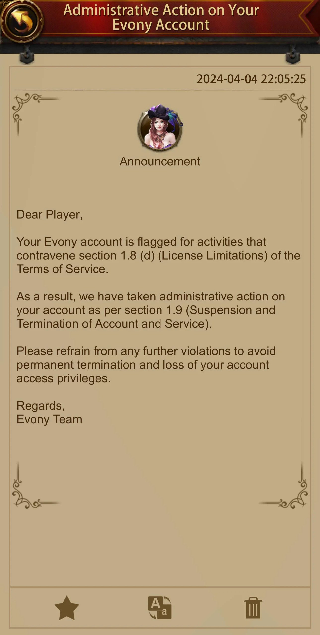 Evony: Shadow Ban